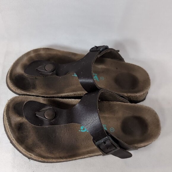 Viking Laguna Toe Post Sandals V712Y Brown Flip Flops Thong Open Toe 34 3.5 Girl - Picture 2 of 12